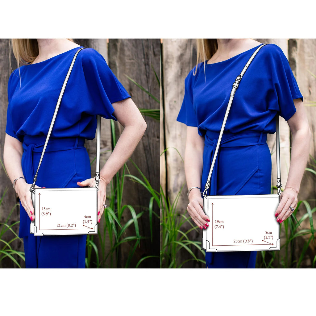 "Pride & Prejudice" Crossbody handtas (Groot)